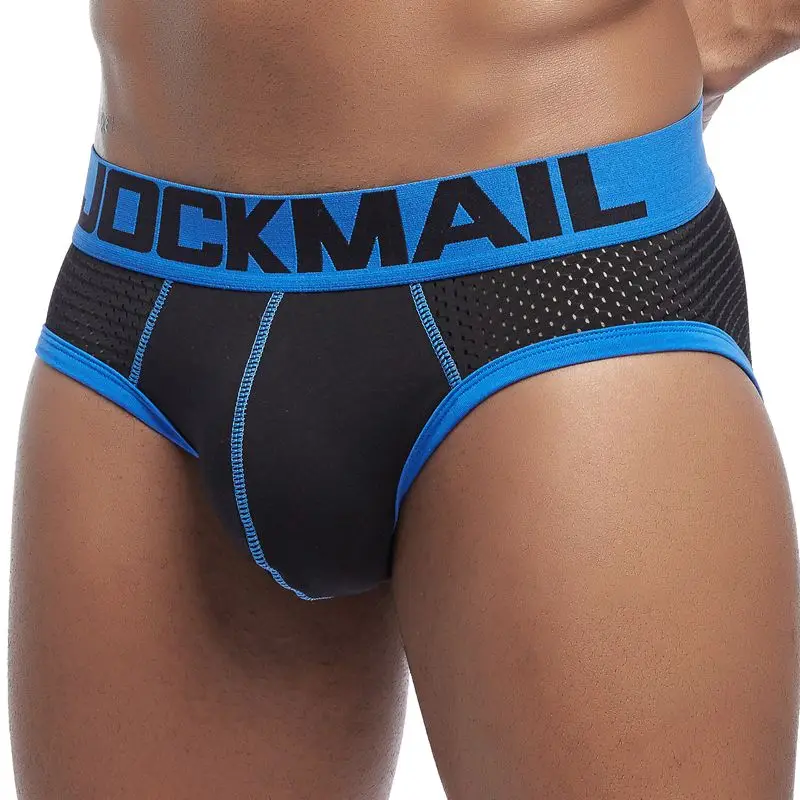 JOCKMAIL Brand Men Underwear Sexy Men Briefs Cotton Mens Slip Cueca Male Panties Underpants Briefs Gay Pants Mesh Comfortable