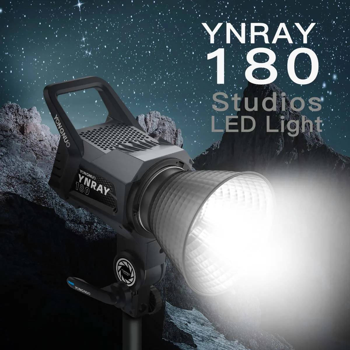 YONGNUO YNRAY180 180W COB LED Video Light with Bowens Mount Studio Lamp for Outdoor Vlog Interview - 12 Special Lighting Effects