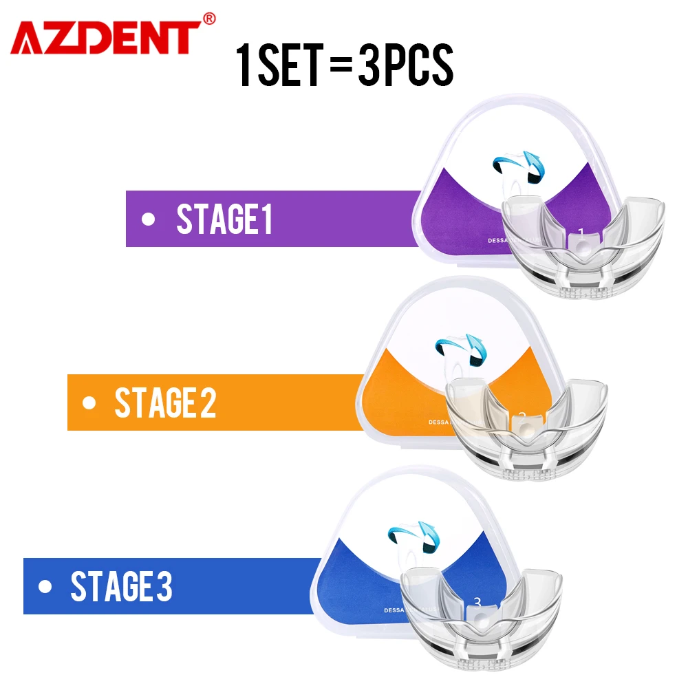 

AZDENT Soft and Hard Tooth Orthodontic Appliance Aligners Trays Teeth Straightener High-tech Dental Transparent Teeth Retainer