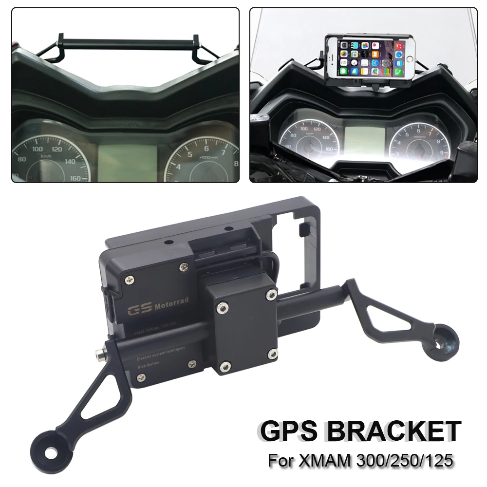 Soporte de montaje para teléfono inteligente, adaptador de navegación GPS para Yamaha XMAX300, XMAX 300, XMAX 125, XMAX 250, nuevo