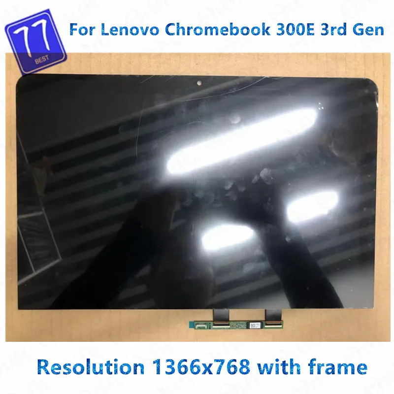 Test well 11.6 inch For Lenovo Chromebook 300E 3rd Gen AST Type 82CE LCD Touch Screen Assembly LED Display with frame