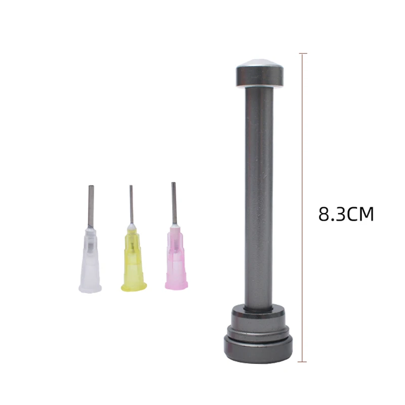 อลูมิเนียมอัลลอยด์โรตารี Solder Flux เข็ม Booster เข็มฉีดยาประเภทบัดกรี UV Solder Mask หมึกขับเคลื่อนเครื่องมือ