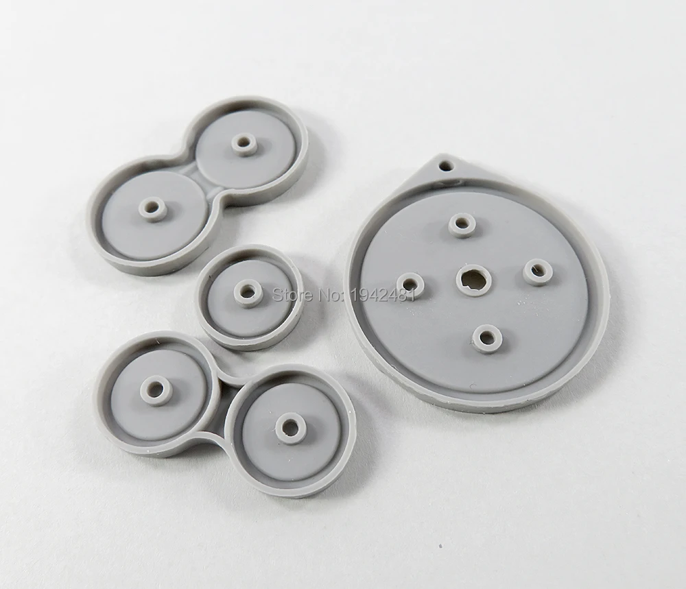 GBA SP 게임 콘솔용 게임보이 어드밴스 SP용 고품질 전도성 고무 키 패드 교체품 5세트