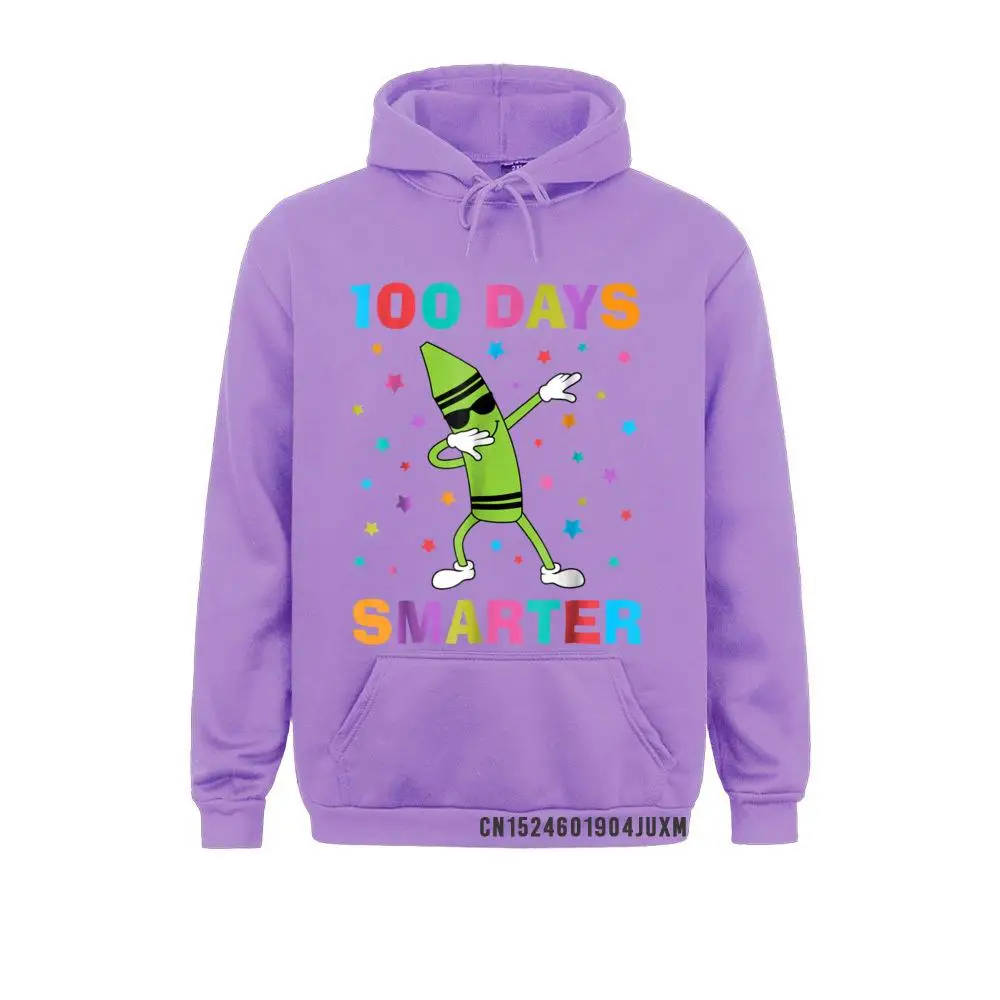 Group 100 Days Smarter 100th Day Of School Dabbing Crayon Hooded Tops Hoodies Brand Sportswears Men Sweatshirts