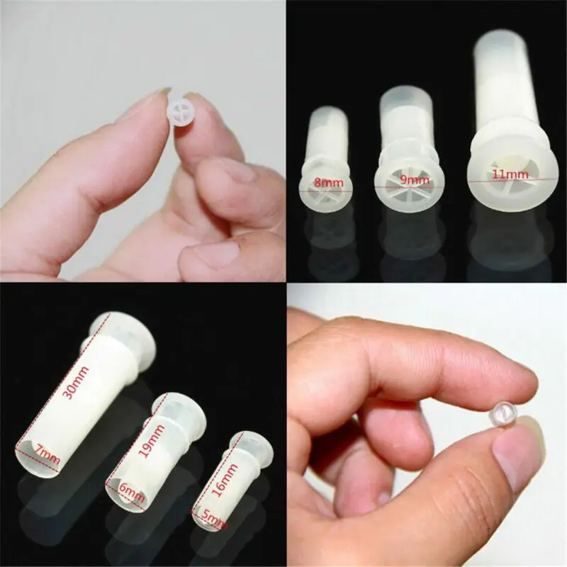 50pcs Length 16mm 19mm 30mm Plastic White Dog Cat Squeakers Shoes Repair Fix Pet Noise Maker Insert  Replacement