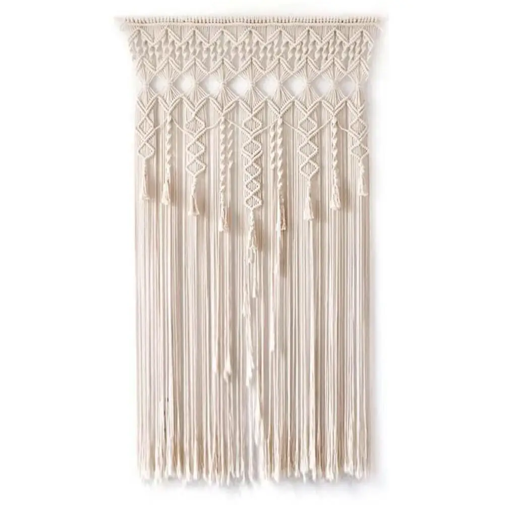 Wall Hanging Macrame Boho Style Hand-Woven Door Window Wedding Decoration Curtain Tapestry For Apartment Bedroom home Decoration