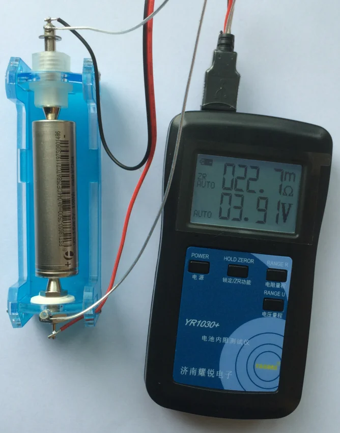 Four-wire Battery Test Stand Test Seat Internal Resistance Meter Fixture Seat Table Suitable for 18650 No. 5 No. 7 No. 21700