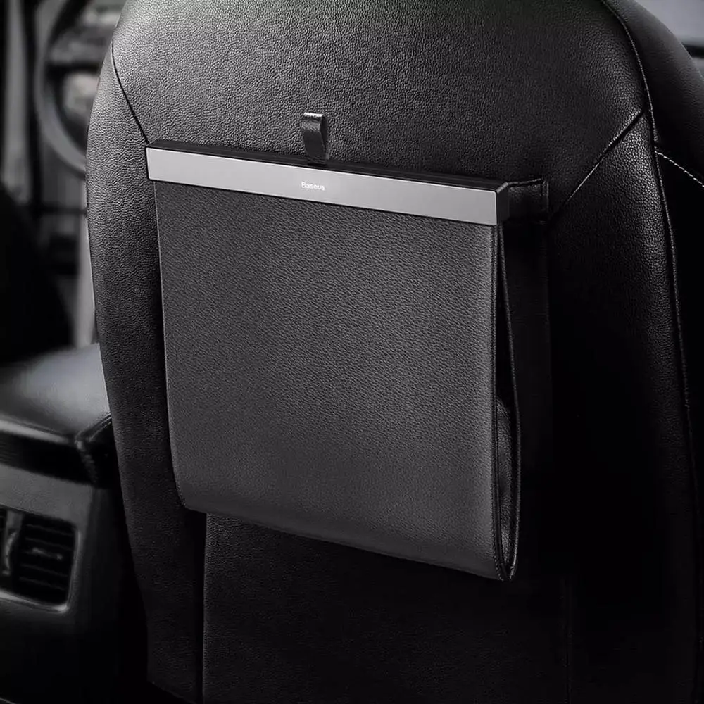 Xiaomi youpin-bolsa de basura para asiento trasero de coche, con cierre magnético bote de basura, de cuero PU, producto inteligente