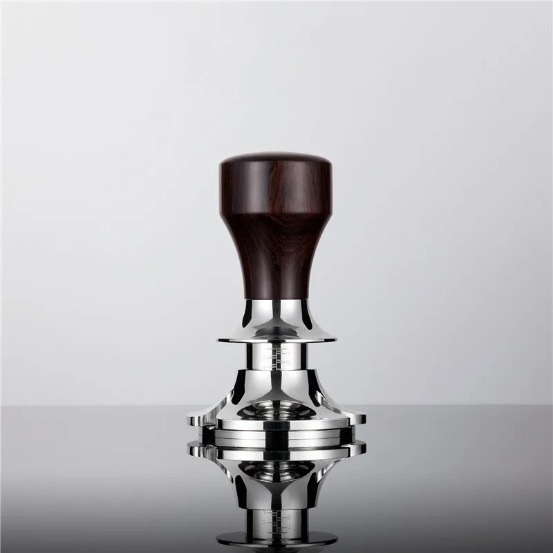 58.5mm Coffee Tamper Powder Hammer Coffee Accessories Pressed Powder With Anti Pressure Deviation Design Adjustable Depth Design