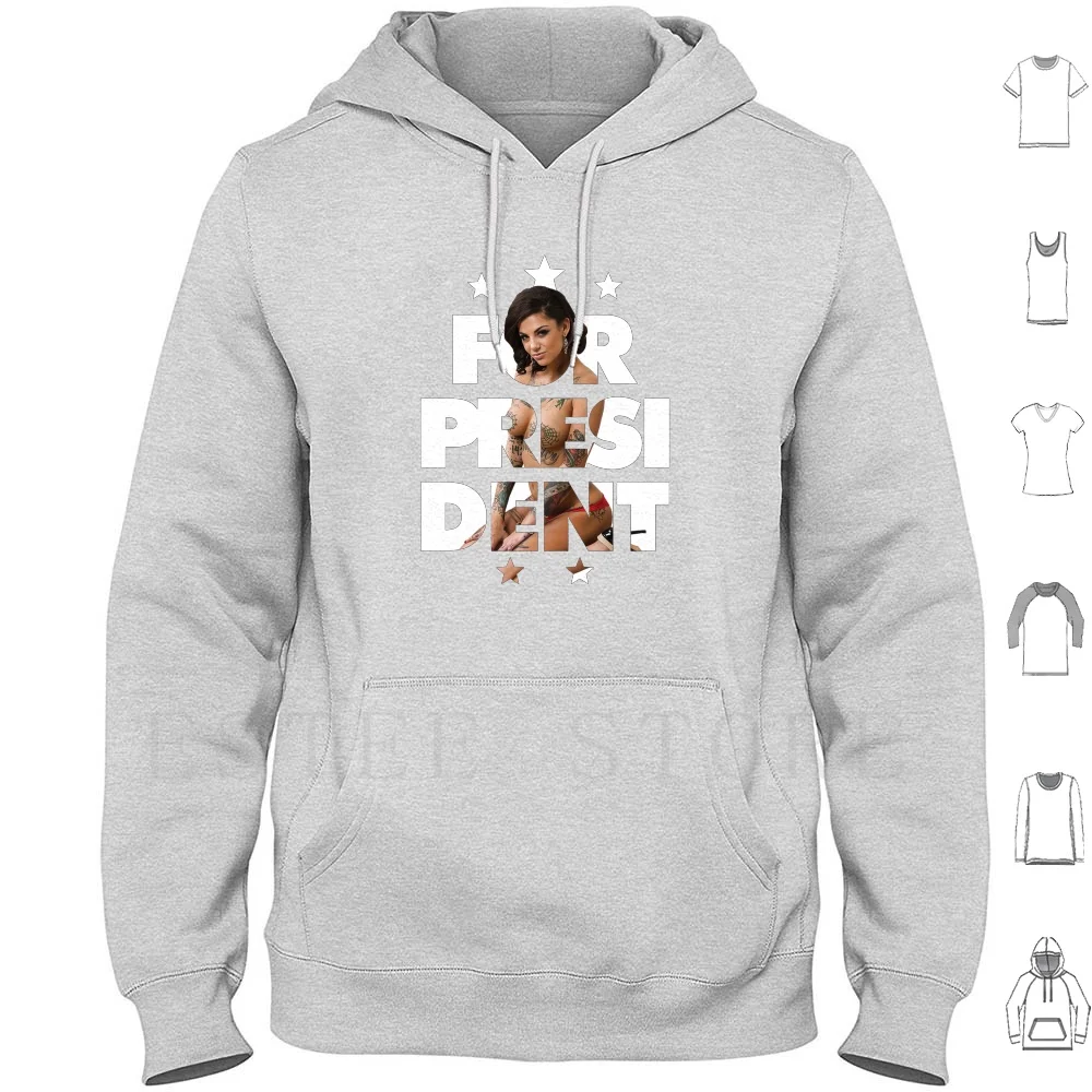 Bonnie Rotten para presidente sudaderas con capucha de manga larga Bonnie Rotten para presidente parodia divertida basura Bonnie