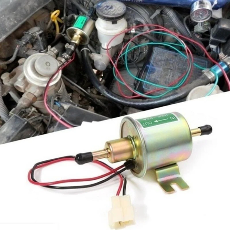 New Gas Diesel Electronic Fuel Pump Inline Low Pressure electric fuel12V HEP-02A