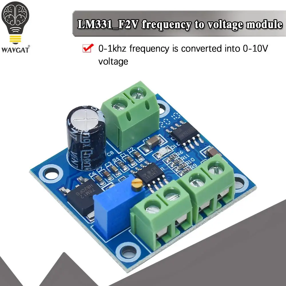 PWM to Voltage Converter Frequency Voltage Converter Board Module 0-10KHz to 0-10V 0-10V to 0-10KHz Converter Module