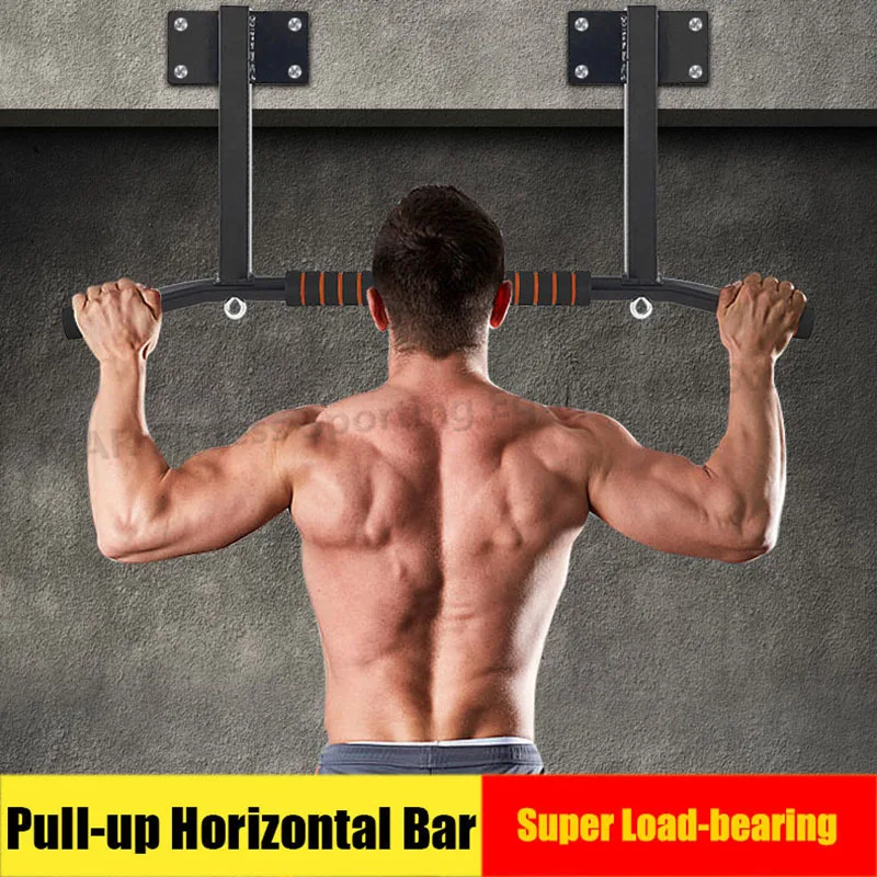 Wall-Mounted Horizontal Bar, Multi-function Pull-up Bar, Portable Fitness Equipment Adjustable Height Pull Rod, Home Gym Workout