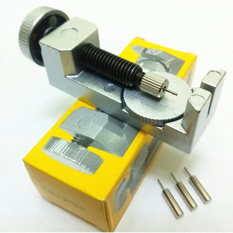 นาฬิกาสายคล้องคอเหล็กสร้อยข้อมือซ่อมเครื่องมือ Link Pin Remover โลหะปรับขนาดใหม่