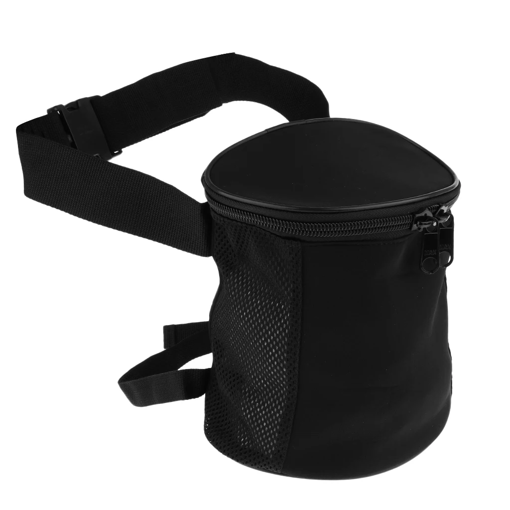 Bolsa de malla de neopreno para buceo, soporte de almacenamiento de equipo de buceo, forma de cilindro con cremallera, correa para el muslo y la muñeca, 3mm