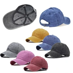 1PC Kids Washed Cotton Baseball Cap Spring Summer Boy Girl Hip Hop Cap Baby Hats for 3 4 5 6 7 8 years old Children Accessories