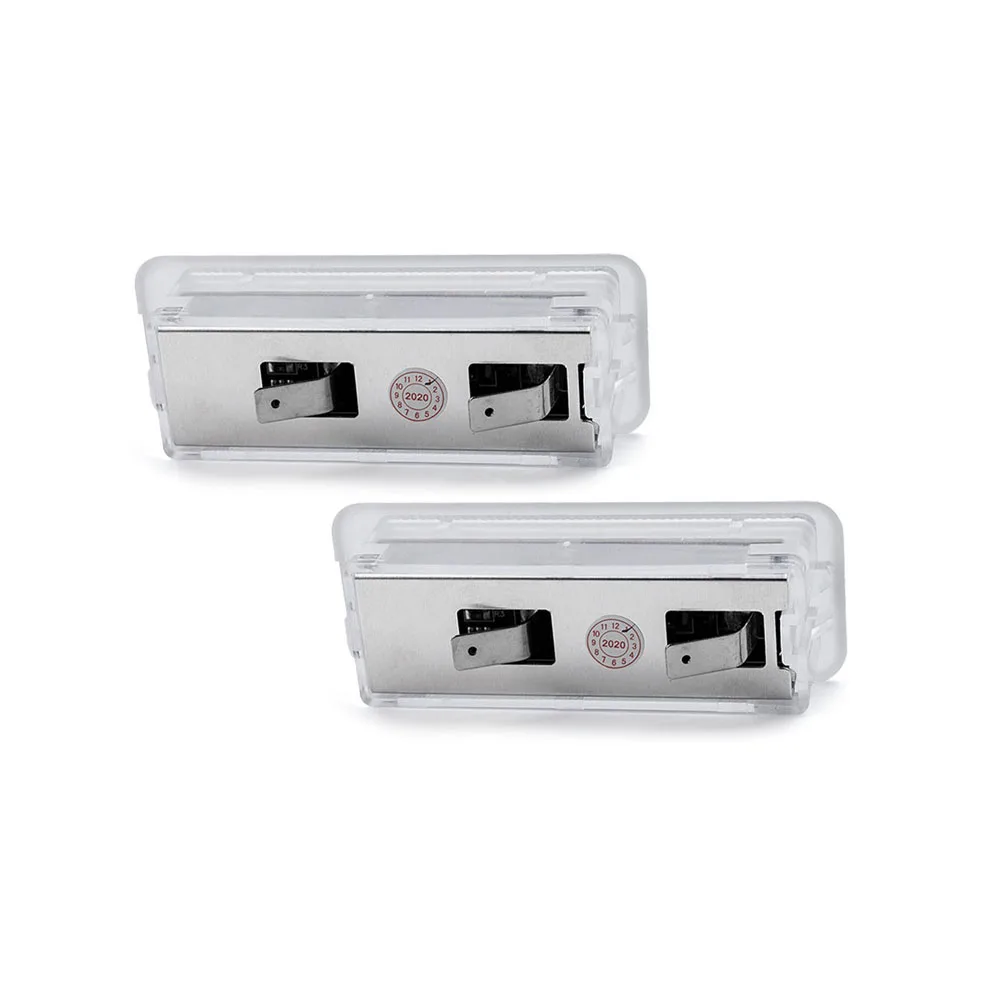 2 قطعة خالية من الأخطاء الأبيض LED تحت الباب المجاملة الداخلية Footwell ضوء الأمتعة جذع لاند روفر فريلاندر 1998-2006 #4