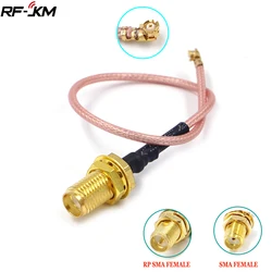 U.FL para RP-SMA SMA fêmea macho antena WiFi cabo rabo de porco ufl RG178 cabo RF