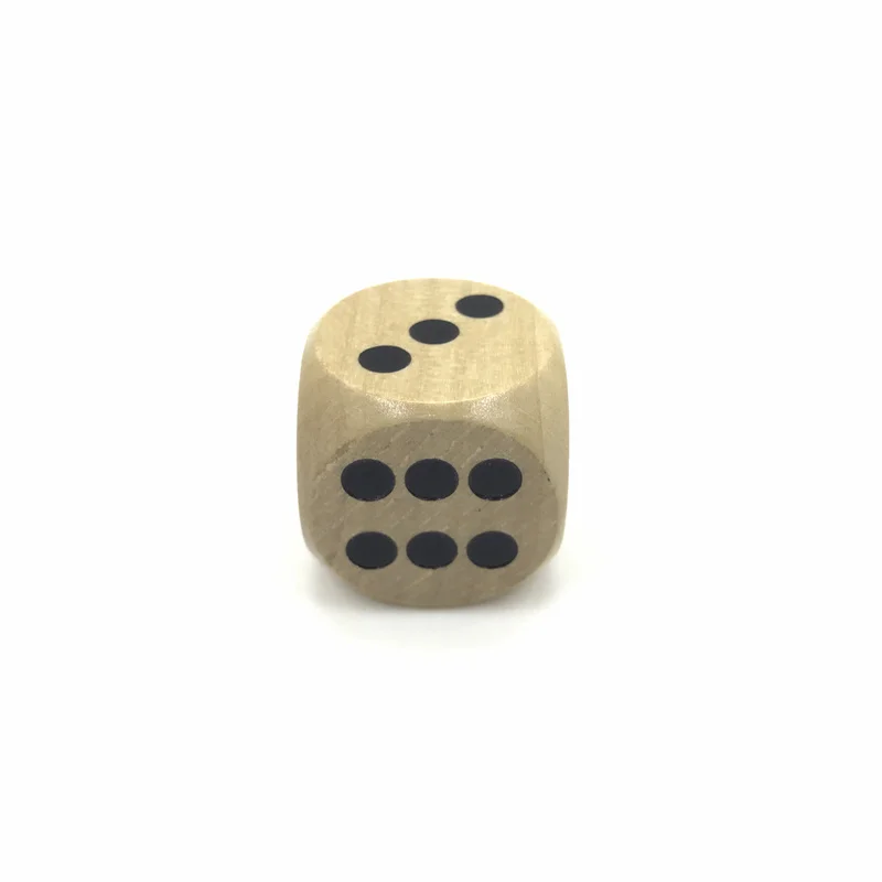 Dados para bebedouro de alta qualidade 25mm, quebra-cabeça de madeira sólida, conjunto de dados interessante para ensino de crianças, jogo de tabuleiro