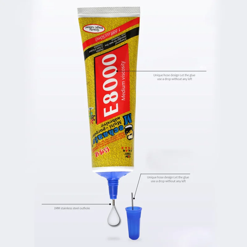 MECHANIC 15ml/50ml/110ML E8000 Universal Transparent Liquid Adhesive Glue for Crafts Crystal DIY Fix Phone Screen Glass