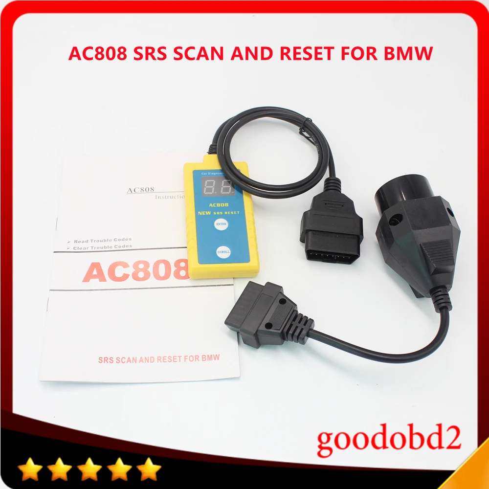 AC808 SRS Scan and Airbag Reset Tool Diagnostic Scanner For BMW Between 1994 and 2003