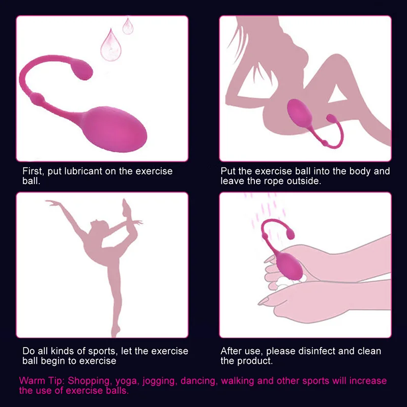 Ejercitador muscular Kegel mágico de 3 pasos para mujer, Juguetes sexuales, bolas vaginales, vibrador, bolas chinas, bolas de masaje Vaginal