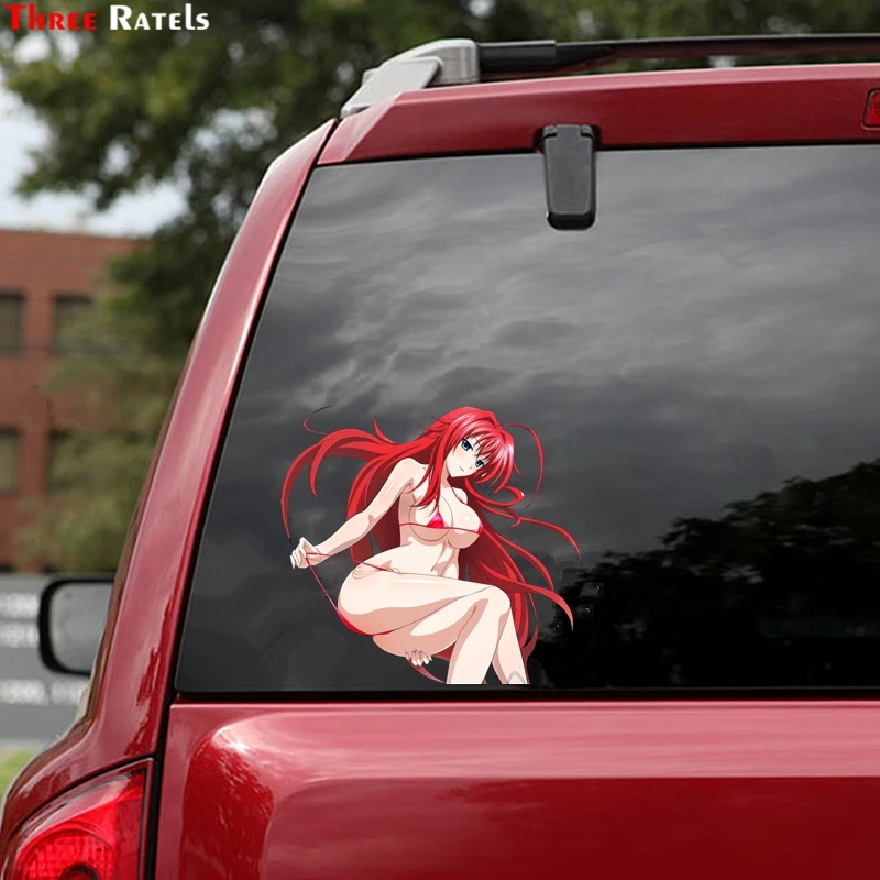 Three Ratels FC178 3D Sexy Uniform Girl High School DxD Funny Rias Gremory Render Vinyl Decal Waterproof Car Sticker Car-Styling