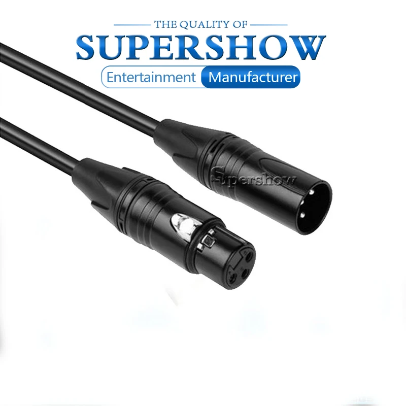 3-pin Connector Signal DMX Cable (1M-15M) DMX512 Stage Lighting Signal Cable LED Par Light Moving Head Light