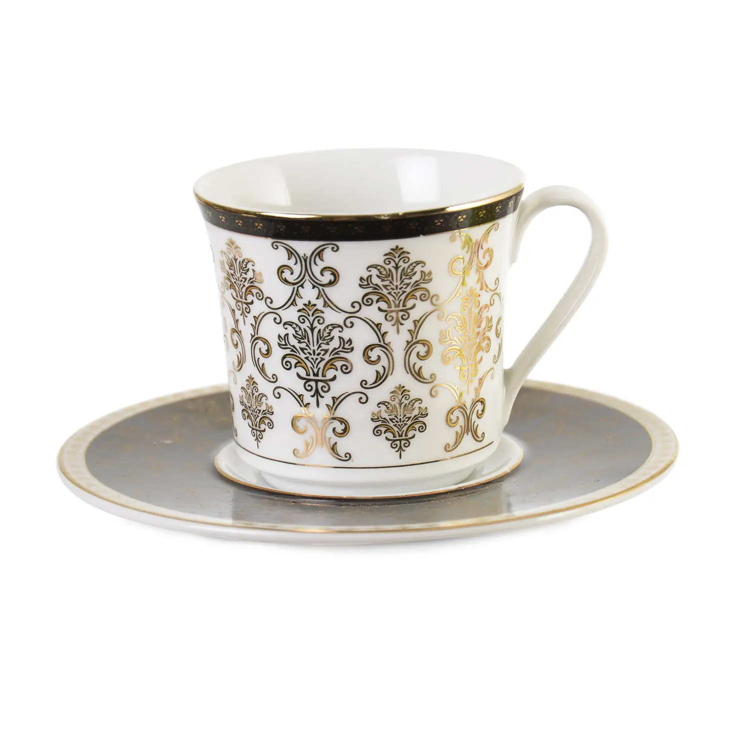 

DOLBOVI 6 Personality Black Gold Porcelain Turkish coffee Coffee cup Cup Pad Set (PE-7035) p01 mug кружка coffee cup cup