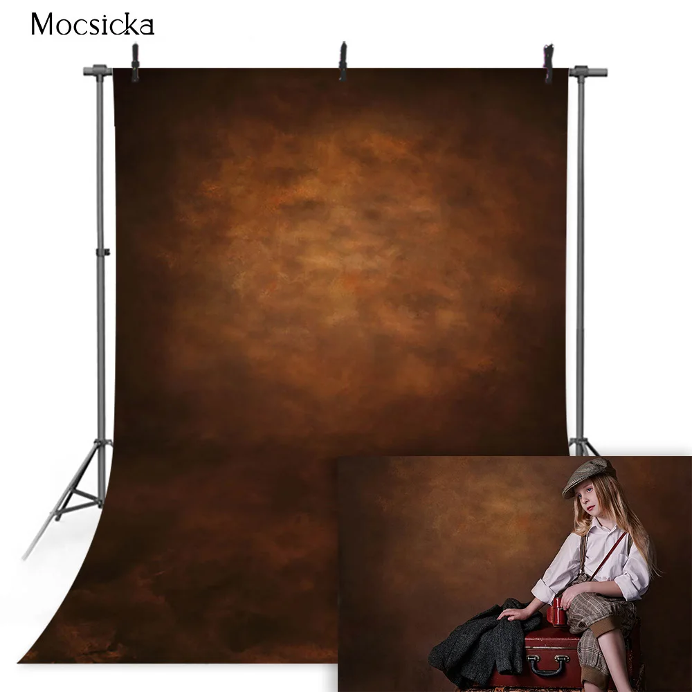 

Grungy Brown Texture Backdrop for Photography Newborn Kids Adult Birthday Portrait Background for Photo Studio Art Photocall