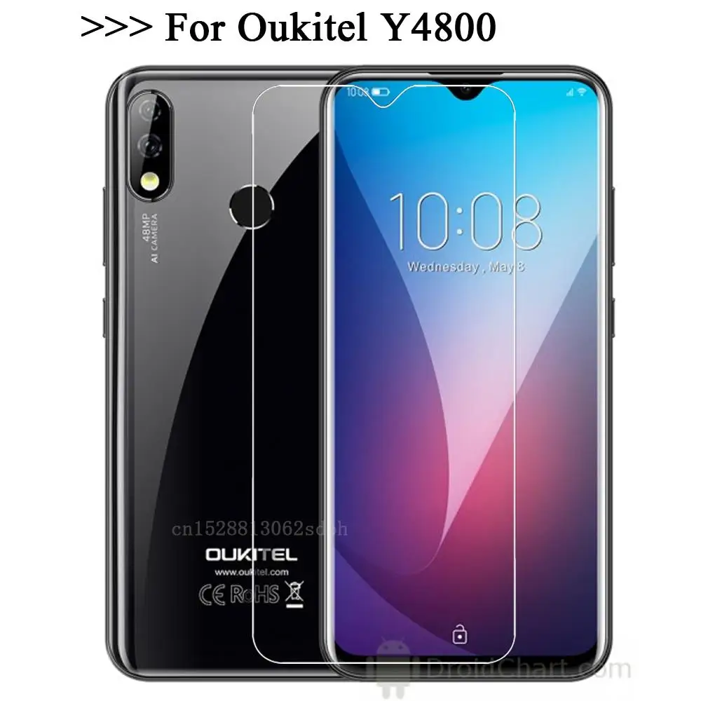 Tempered Glass  For Oukitel Y4800 Premium 9H 2.5D Explosion-Proof Phone Screen Protector Film  Oukitel Y4800 Mobile Phone Clear