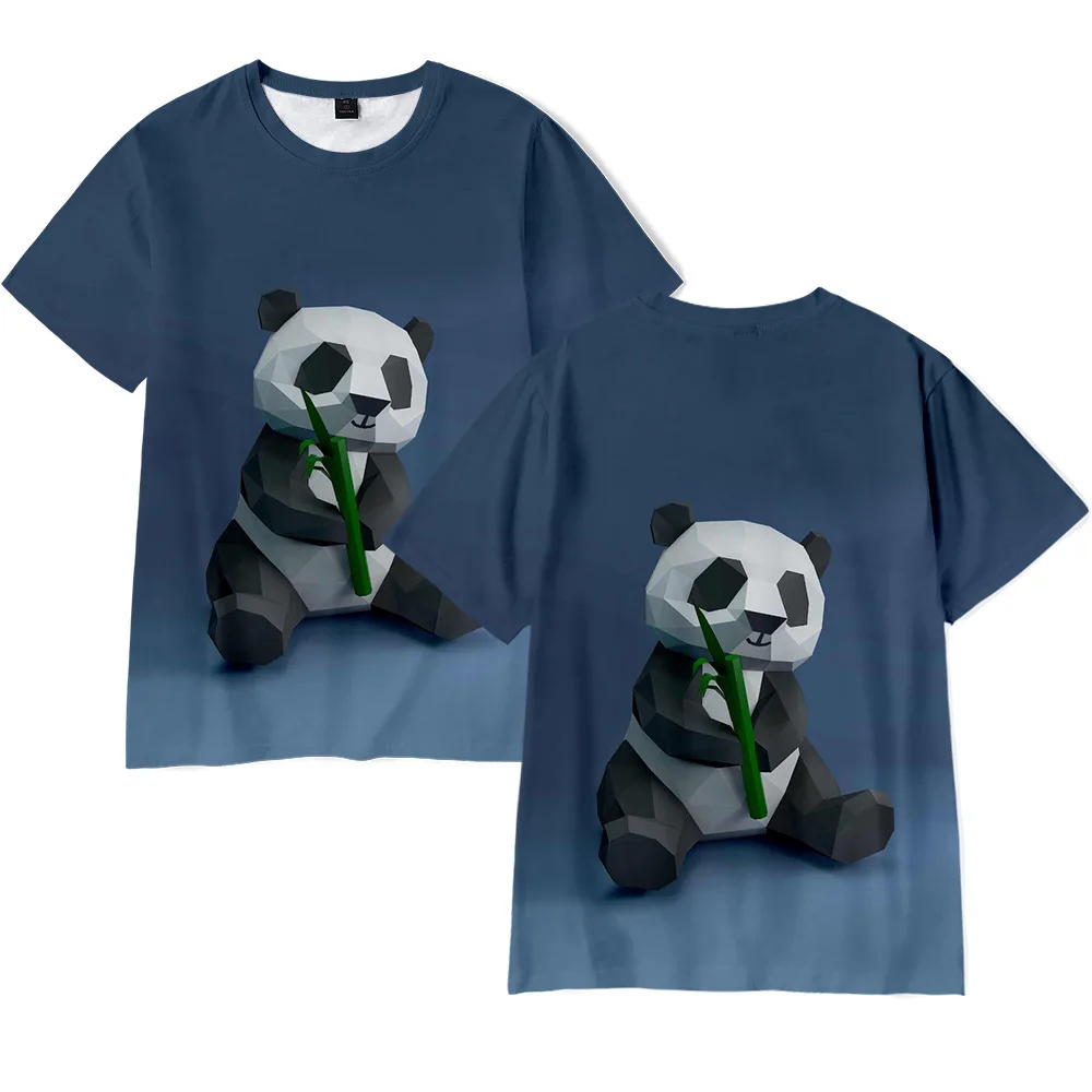 New Panda 3D Print T-Shirts Cute Animal Streetwear Men Women Fashion Oversized T Shirt Harajuku Kids Tees Tops Boy Girl Clothing