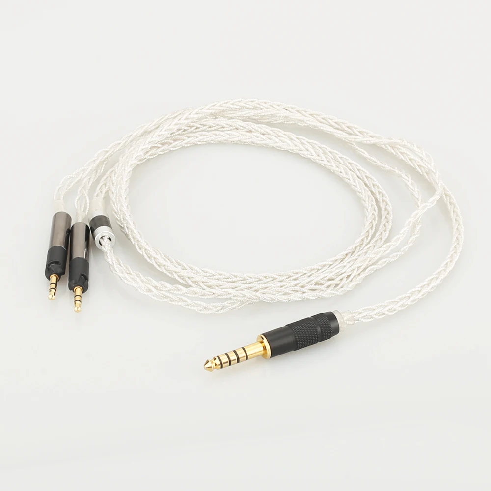 

High Quality Audiocrast 2.5mm/3.5mm/4.4mm Balanced 8 Cores Silver Plated Headphone Cable for ATH-R70X