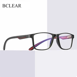 BCLEAR TR90 Square Glasses Frame Men Women Vintage Prescription Eyeglasses Frame Myopia Optical Spectacles Blue Light Eyewear