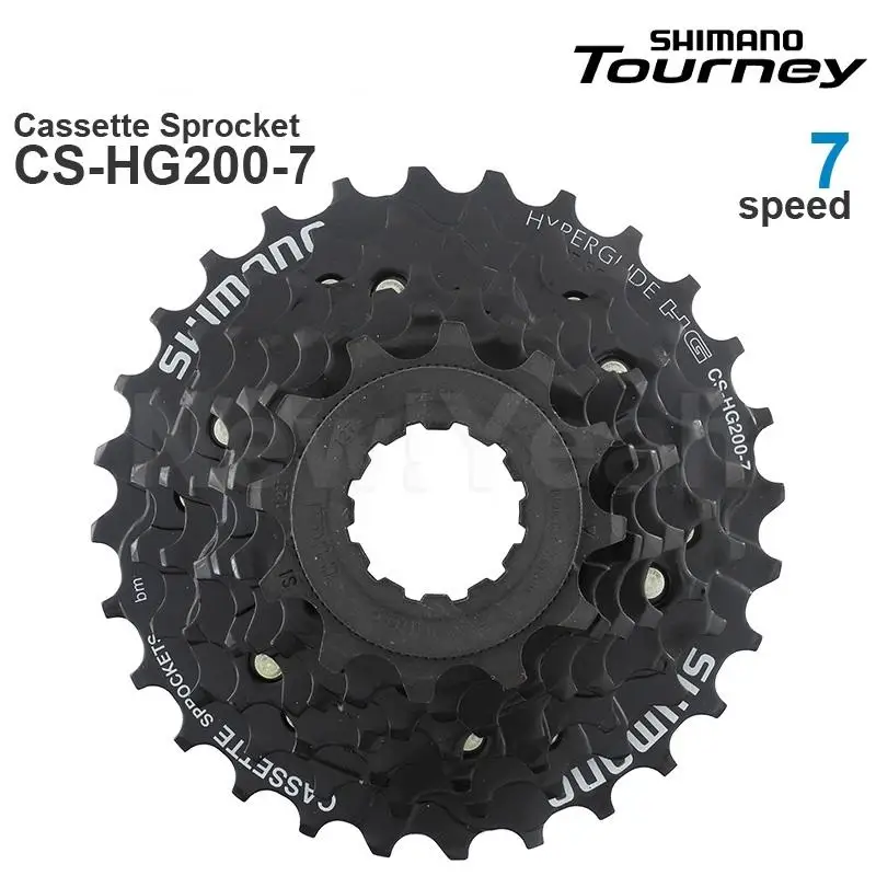 SHIMANO TOURNEY - 7-Speed MTB Cassette Sprocket CS-HG200-7 HYPERGLIDE 12-28T 12-32T Original parts