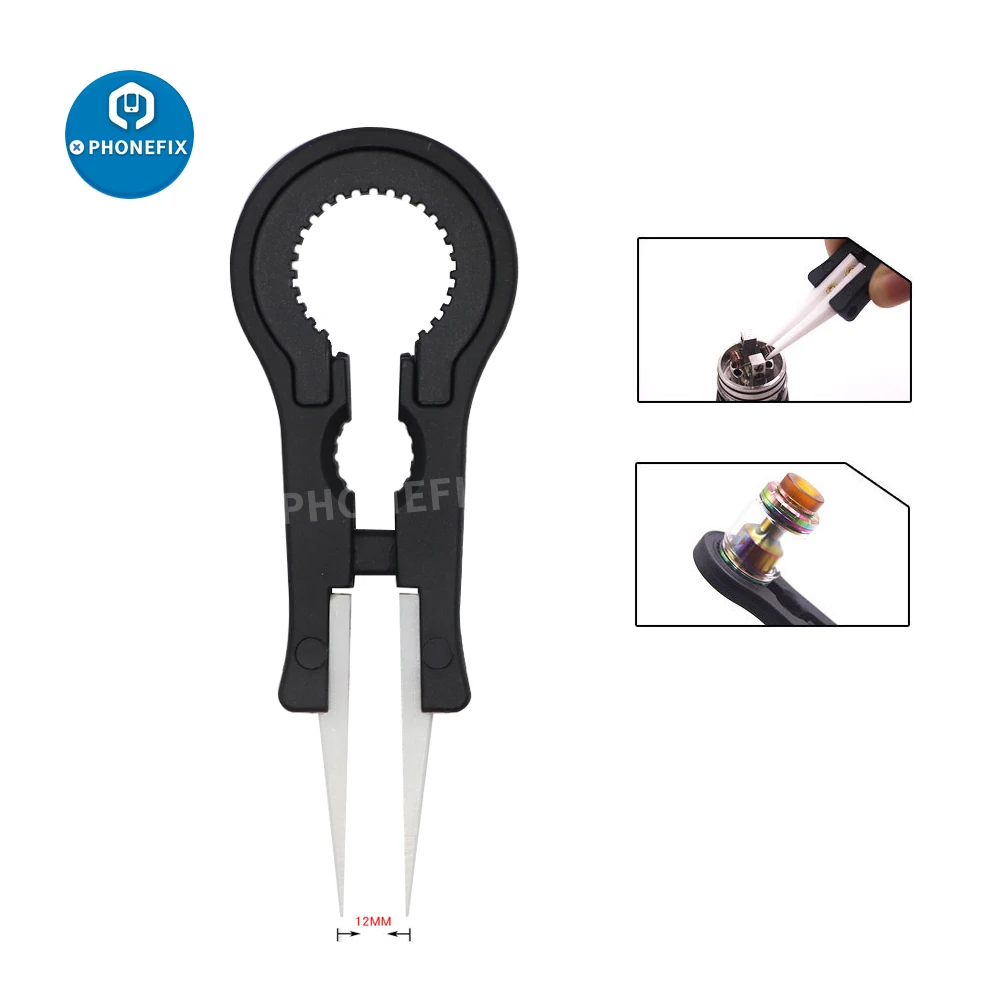 Vape kit di strumenti master fai-da-te con sigaretta filo di cotone organico bobina Jig avvolgimento pinzette in ceramica pinze per Accesso sigaretta elettronica RDA