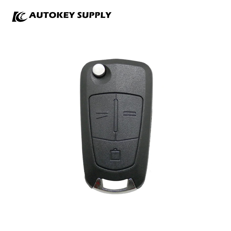 

For Opel/Vauxhall Astra Vectra Corsa 3 Button Remote Flip Key Shell Blade Hu100 Autokeysupply AKOPF104