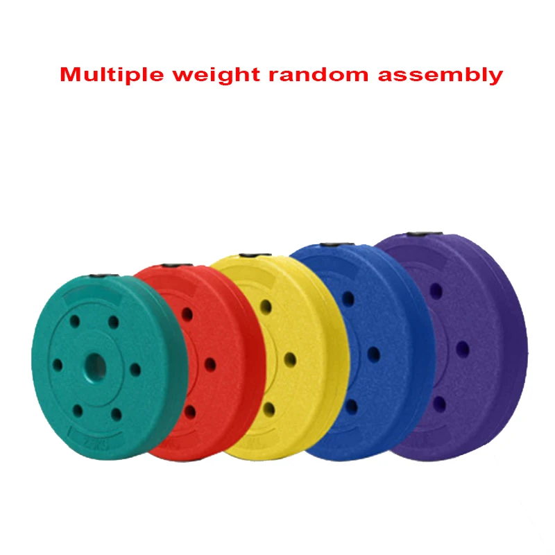 Gym Barbell Plates, 3cm Hole, Plastic Coated, Full Environmental Protection Barbell Disk, Fitness Weight Lifting Plates