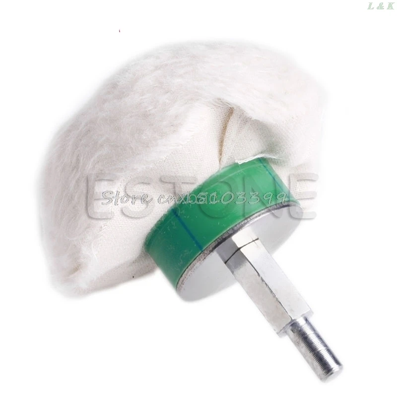 New 3'' Cotton Dome Polishing Buffing Wheel Polish Drill 1/4'' Shank Brush   M12 dropship