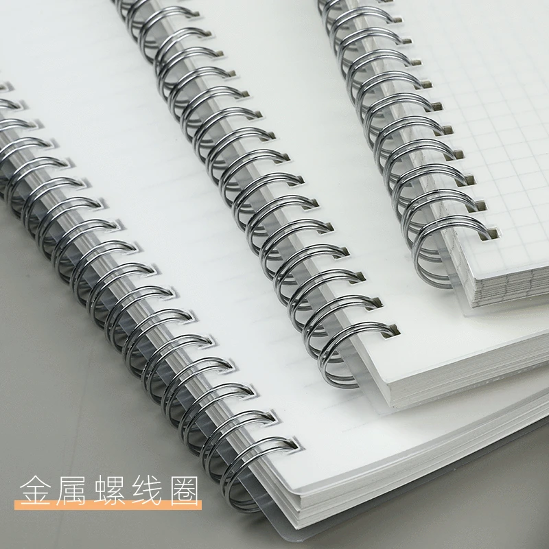 B5 A5 A6 Spiral Book Coil Notebook To-do Horizontal Line Blank Grid Paper Diary Sketch Book School Office Supplies Stationery