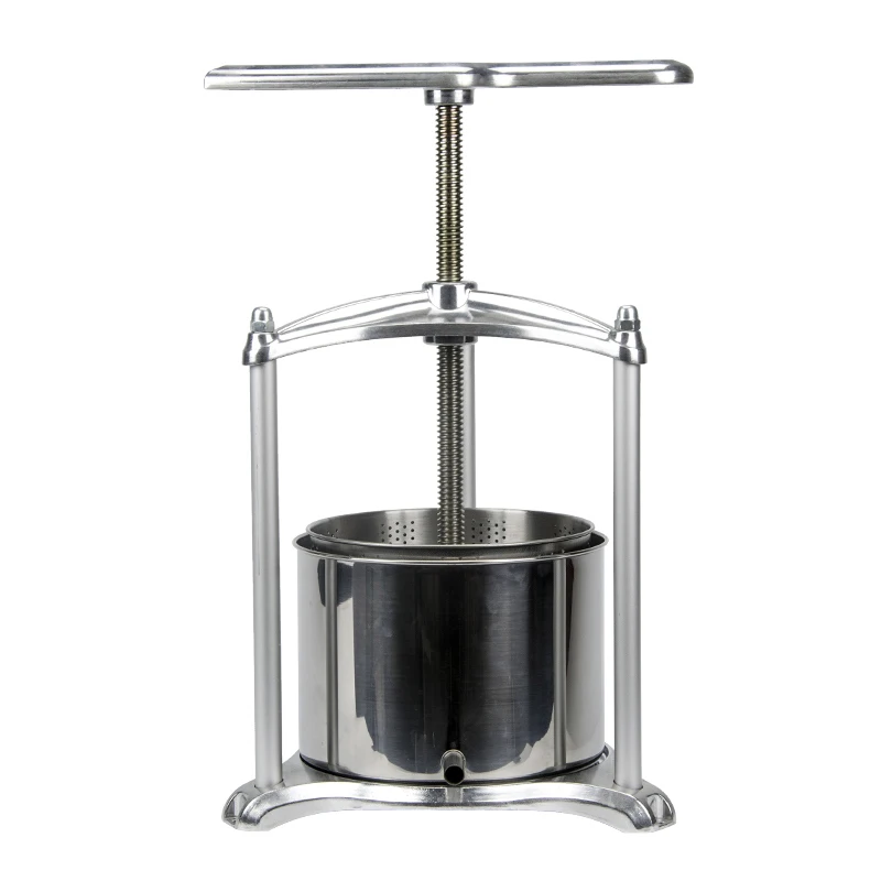 Presse-agrumes manuel en acier inoxydable 3L, presse-fruits, vin, séparation des résidus de jus de vinasse