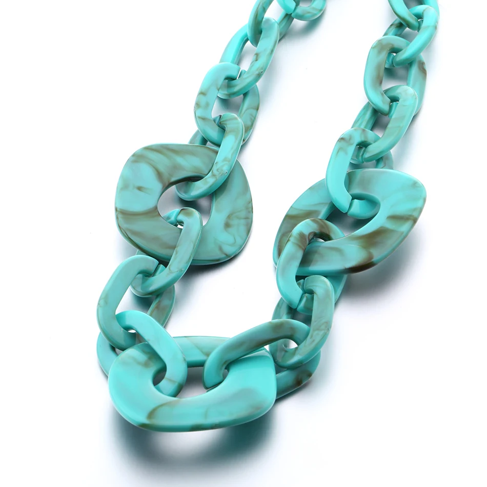Match-Right Trendy Women Geometric Necklaces & Pendants Statement Necklace with Acrylic Pendant for Women Jewelry SP454