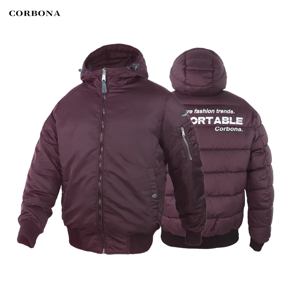 2024 CORBONA New Men\'s Jackets Outdoor Wear Business Coat On Both Sides And Thick Winter Casual Parkas Down Loose Cotton -20℃