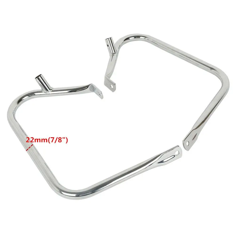Motorcycle Saddlebag Bags Steel Guard Bracket For Harley Touring Road King Electra Glide Road Glide 1997-2013