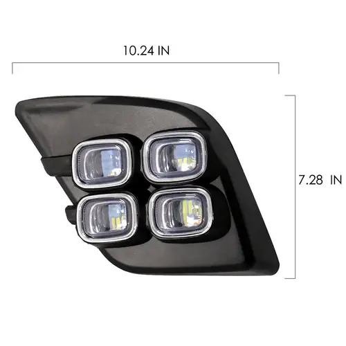 Imagen 2 del producto Luz antiniebla LED para coche, luz de circulación diurna para Toyota Hilux Revo 2015 2016, parachoques de conducción de coche con señal de giro amarilla