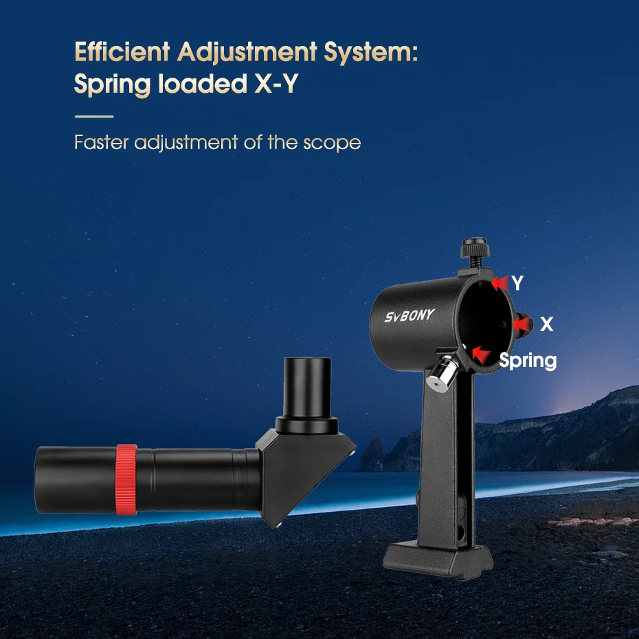 Svbony SV182 Telescope 6x30 Right-Angle Correct-Image Optical Dot Finderscope Astronomy Scope Viewfinder