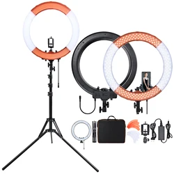 fusitu RL-18 Photographic Lighting 18 inch Video Ringlight 240Pcs Led Ring Light With Tripod Ring Lamp For Camera Phone Youtube