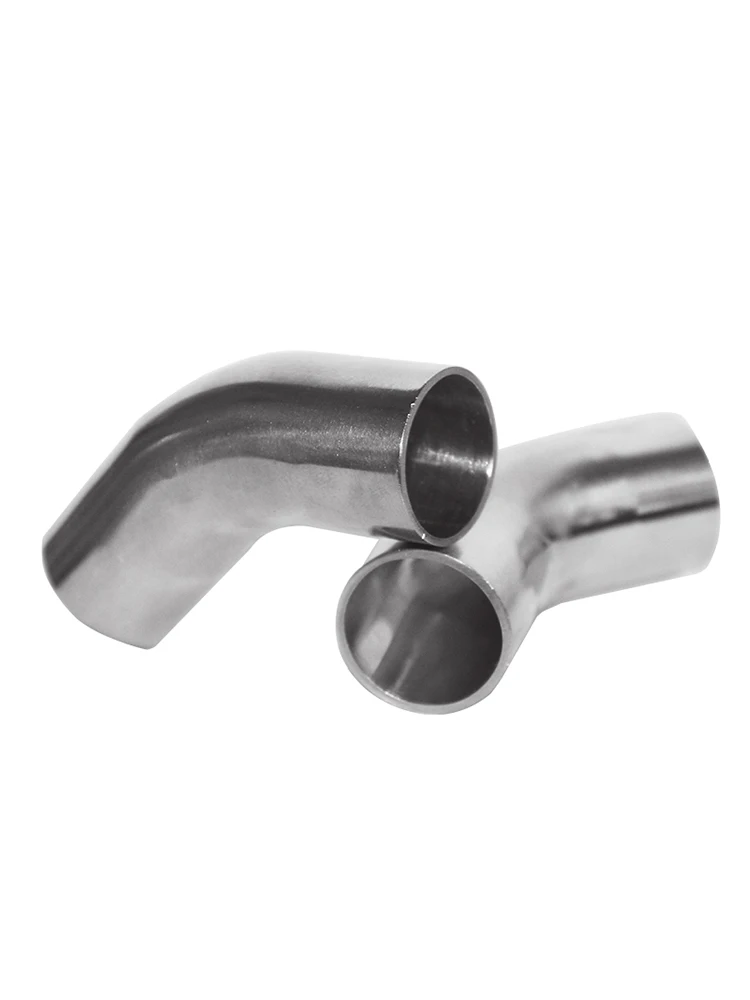 

19-108mm OD Lengthen 20mm SUS 304 Stainless Steel Sanitary Butt Weld 45 Deg Elbow Pipe Fitting Homebrew Beer