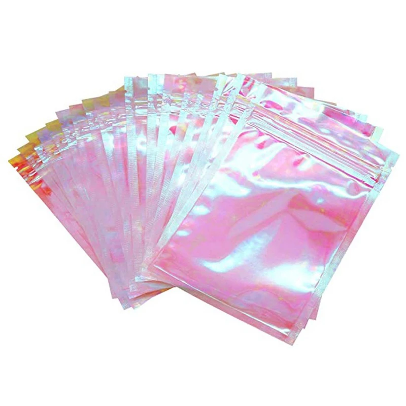 

1000pcs/lot Resealable Smell Water Proof Bags Flat Ziplock Bag for Party Favor Food Storage Gifts Bags Goodie Bag Rainbow Color