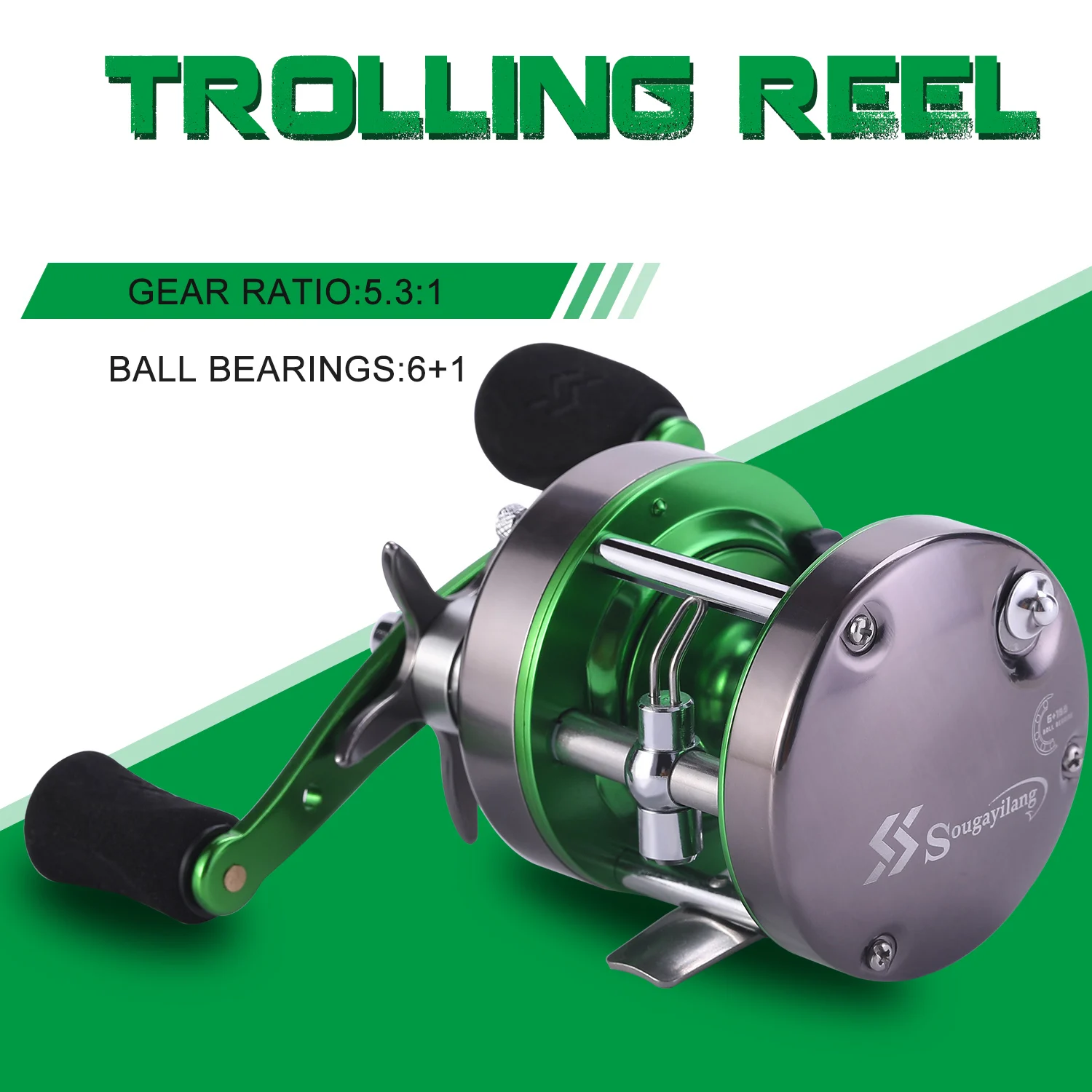 Sougayilang XLT4000-6000 Trolling Angelrolle Starke Salzwasser Meer Köder Casting Reel Umarmung Die Fisch Trommelrolle Max Drag 25 kg Pesca – Detail 4